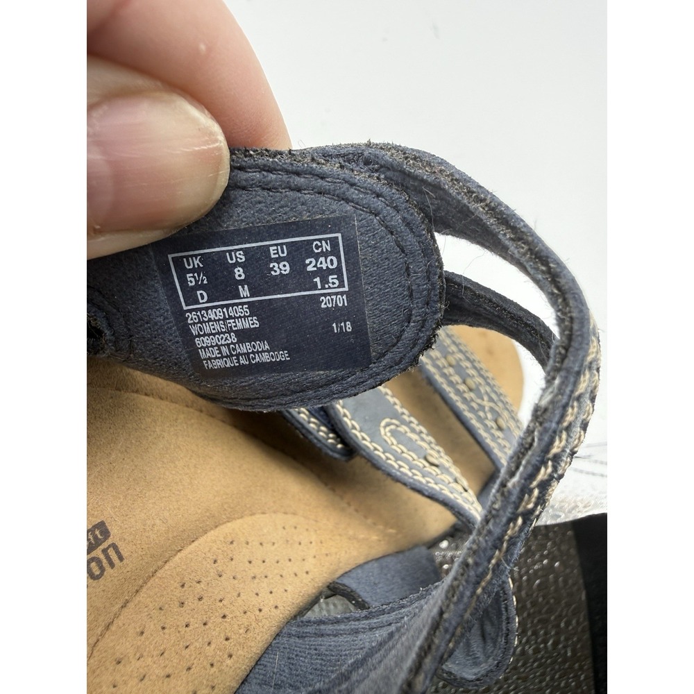 Clarks Leisa Cacti Q Sandals Women's 8 Leather Casual Beach Vacation Resort - Picture 6 of 6